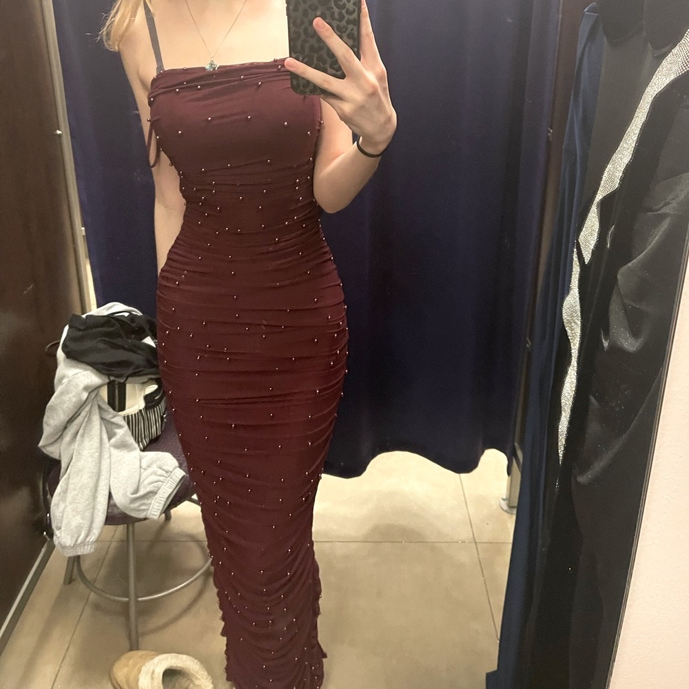 Dark Red Windsor Dress